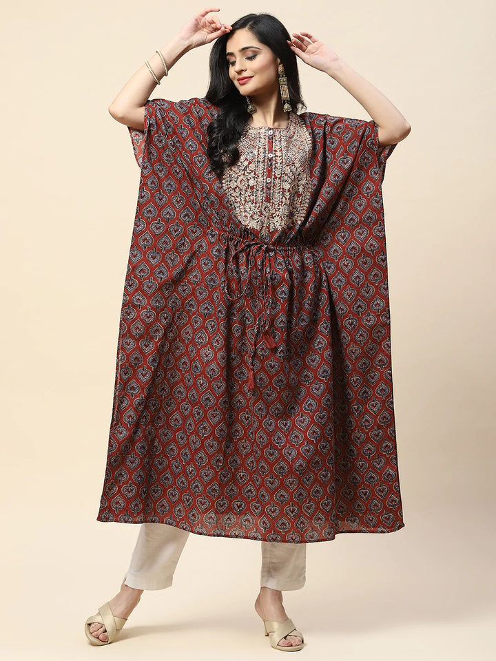 Printed Cotton Kaftan Kurta
