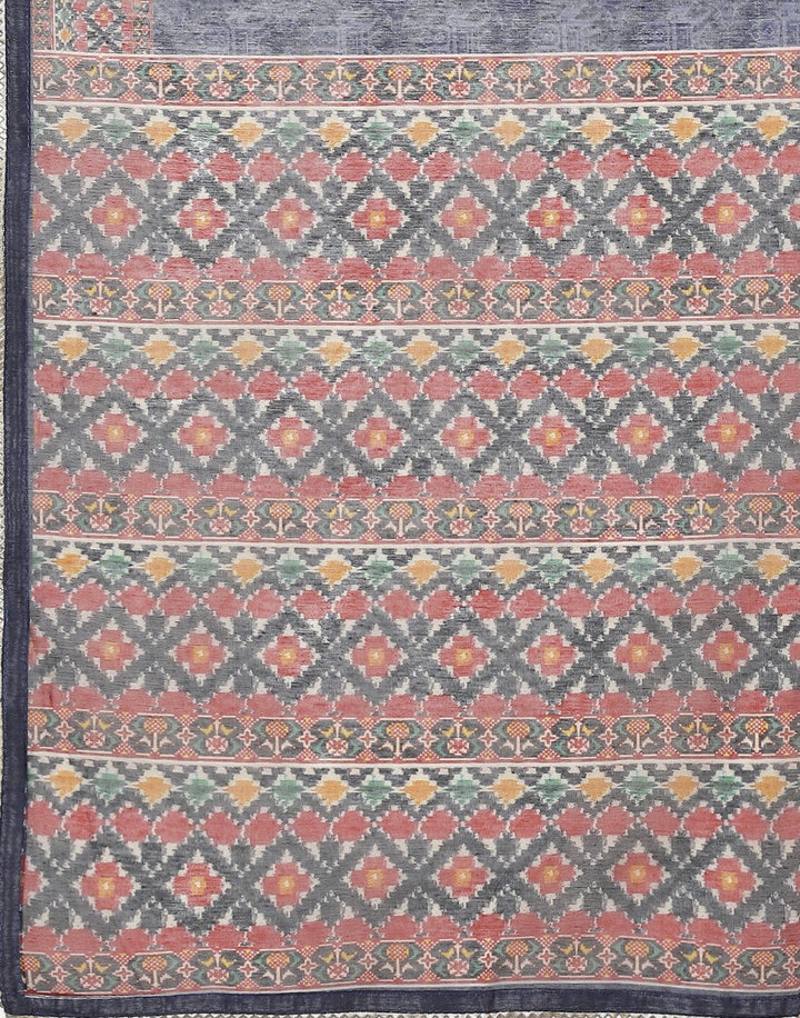 Printed Chanderi Suit Piece