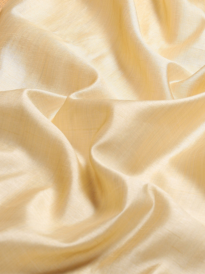 Plain Zari Border Handloom Woven Saree