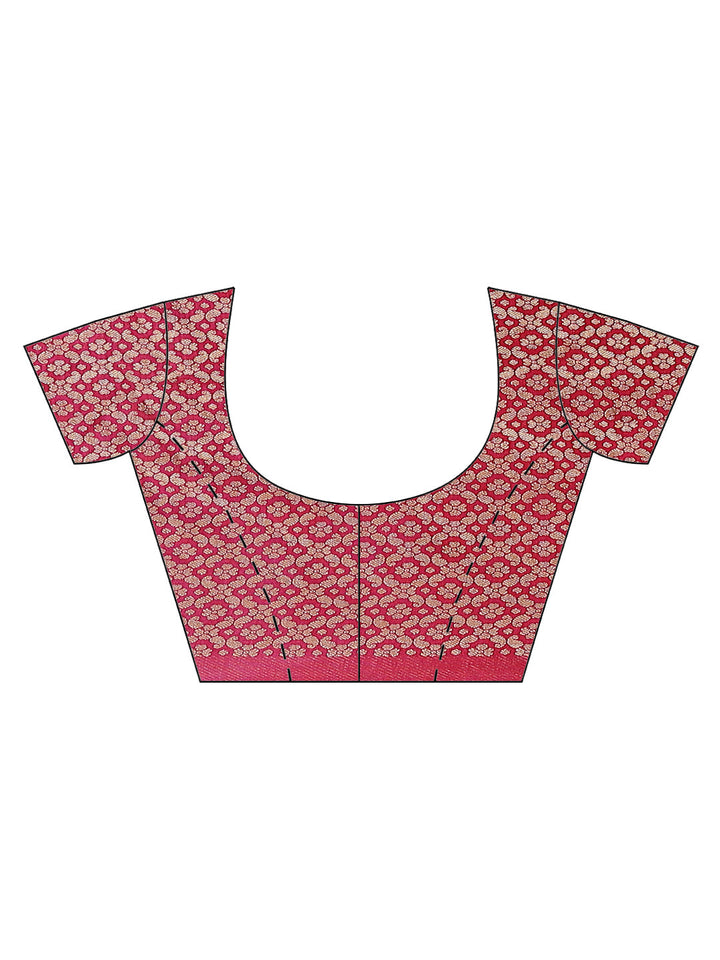 Zari Jaal Banarasi Woven Saree