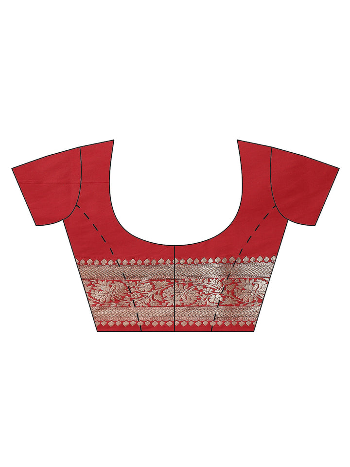 Zari Jaal Banarasi Woven Saree