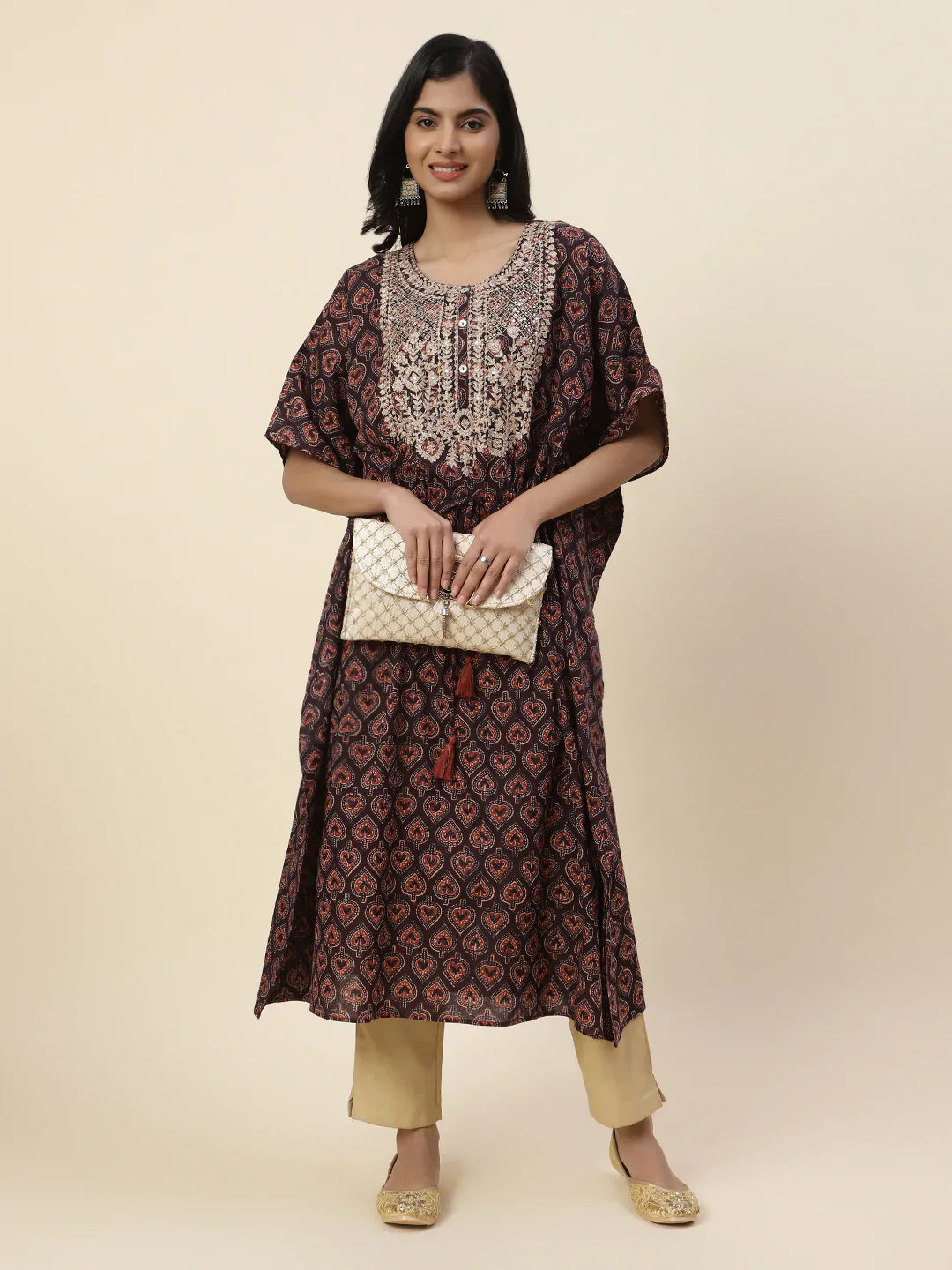 Printed Cotton Kaftan Kurta