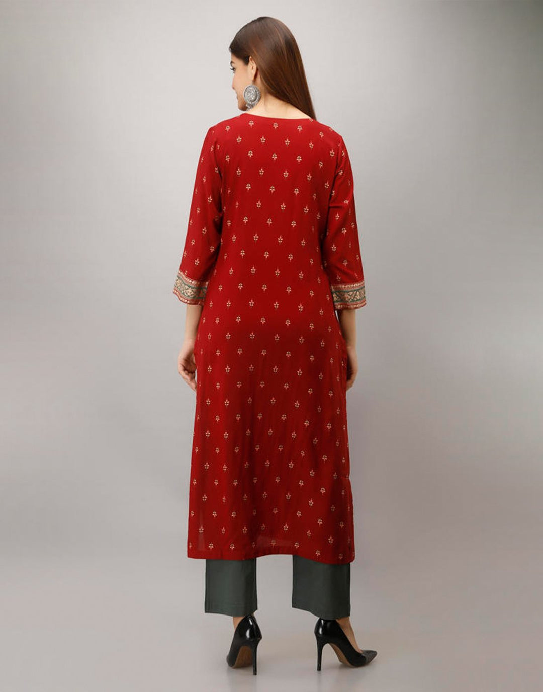 Printed Cotton Kurti With Pant