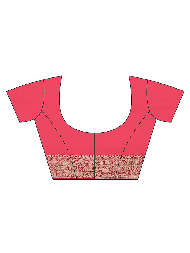 Zari Jaal Organza Woven Saree