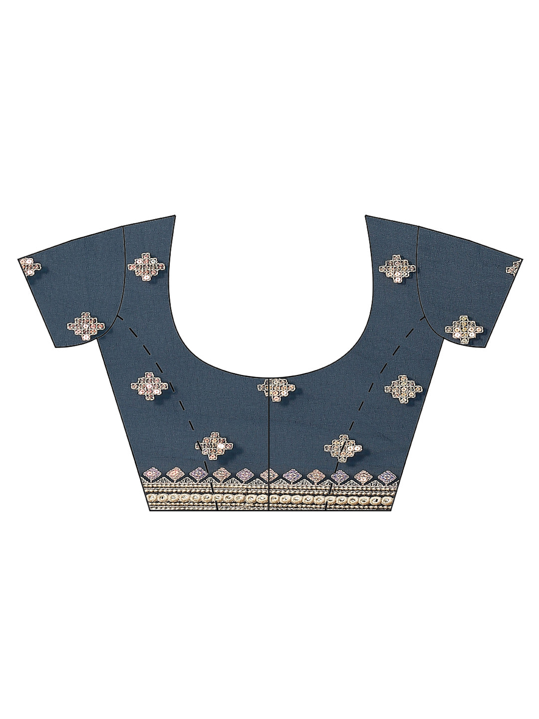 Sequin Embroidered Georgette Saree