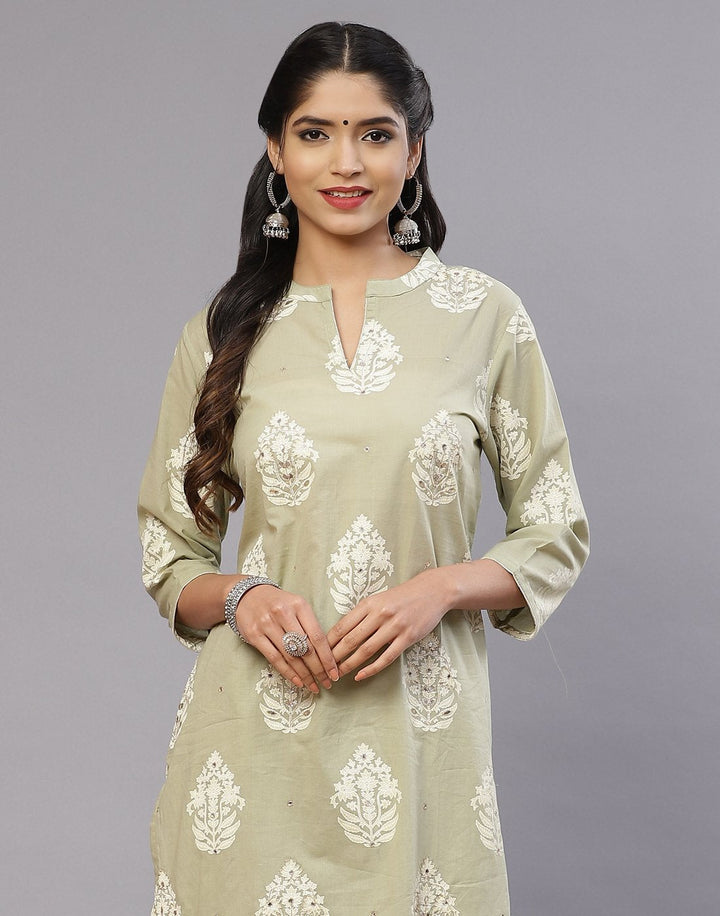 Cotton Printed Kurti Palazzo Set