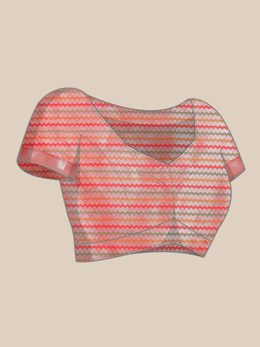 Zig Zag Banarasi Embroidered Saree