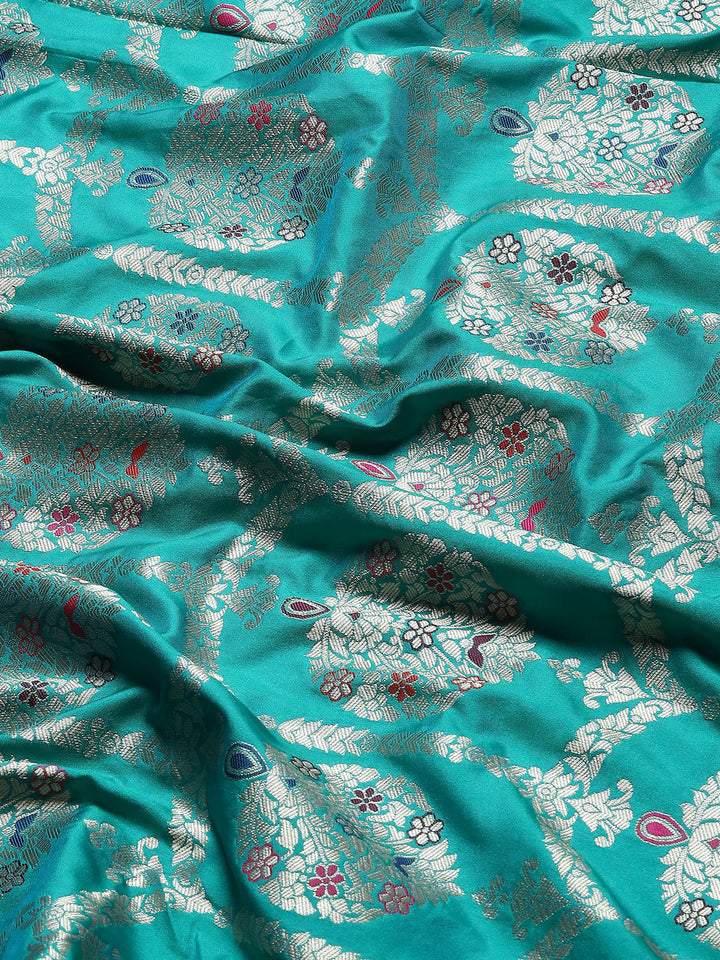 Zari Jaal Woven Art Silk Banarsi Saree