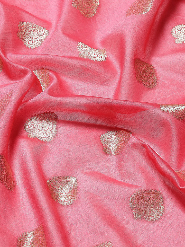 Zari Booti Cotton Woven Saree