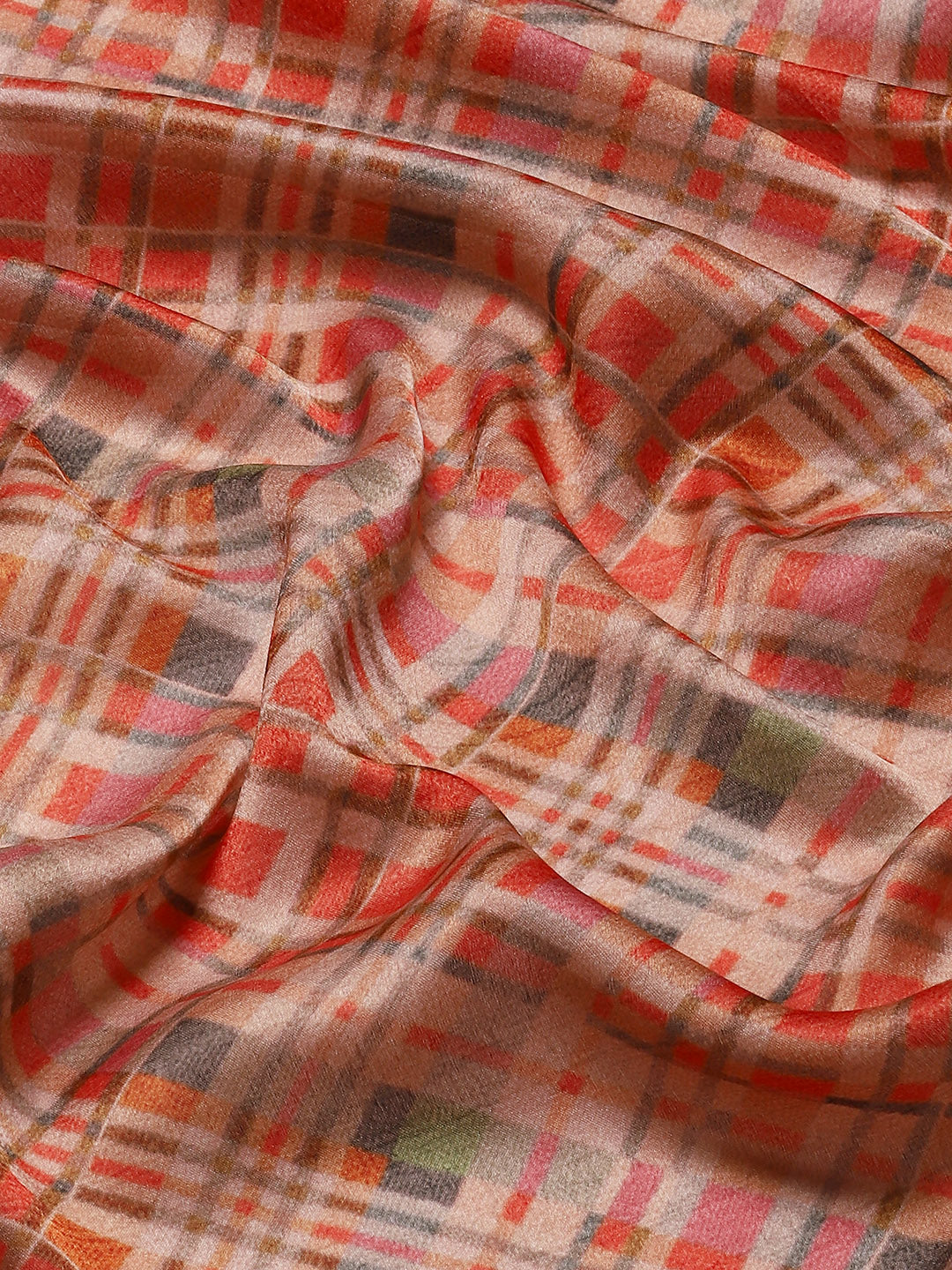 Digital Printed Satin Saree