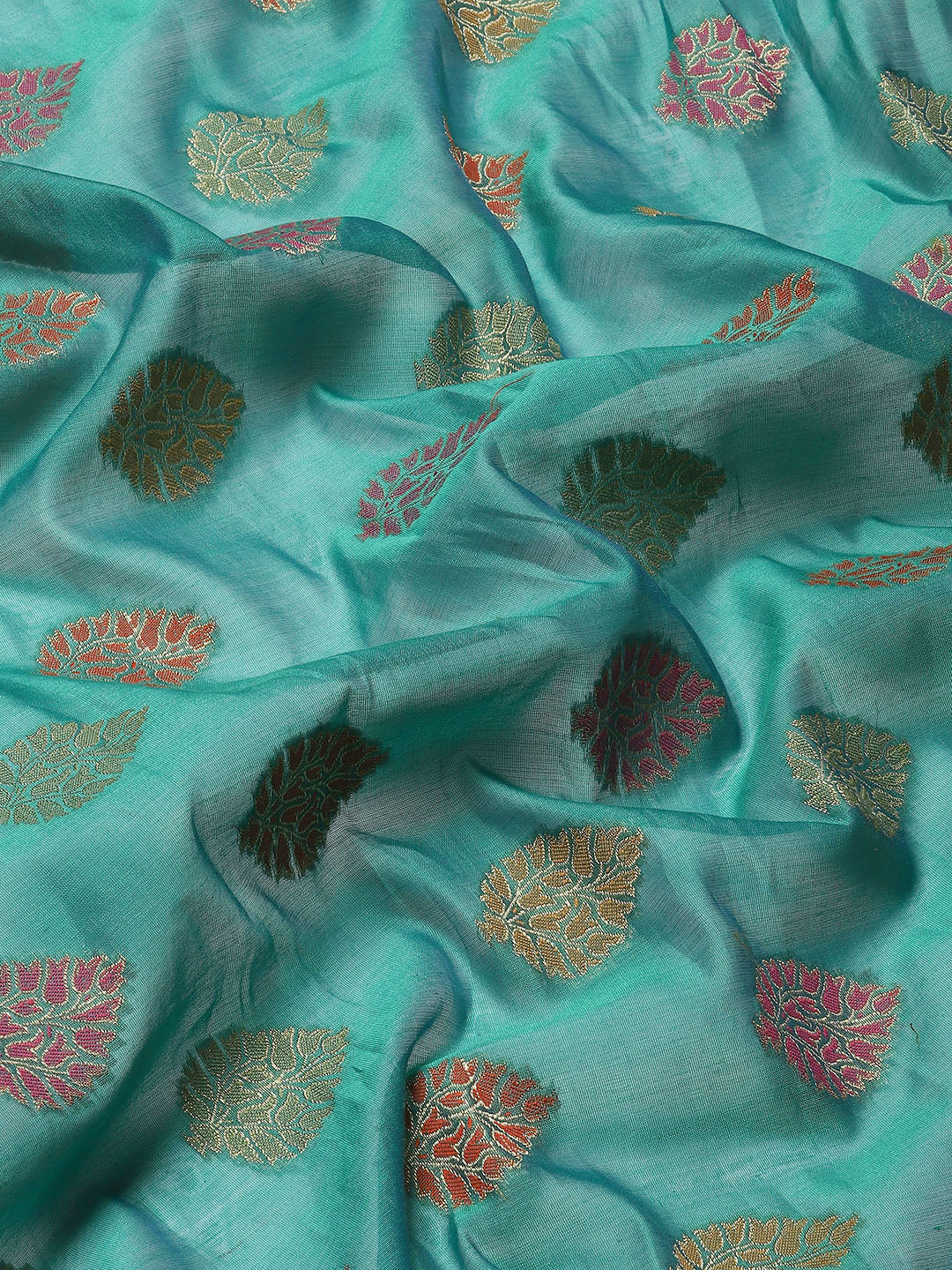 Zari Booti Woven Cotton Saree