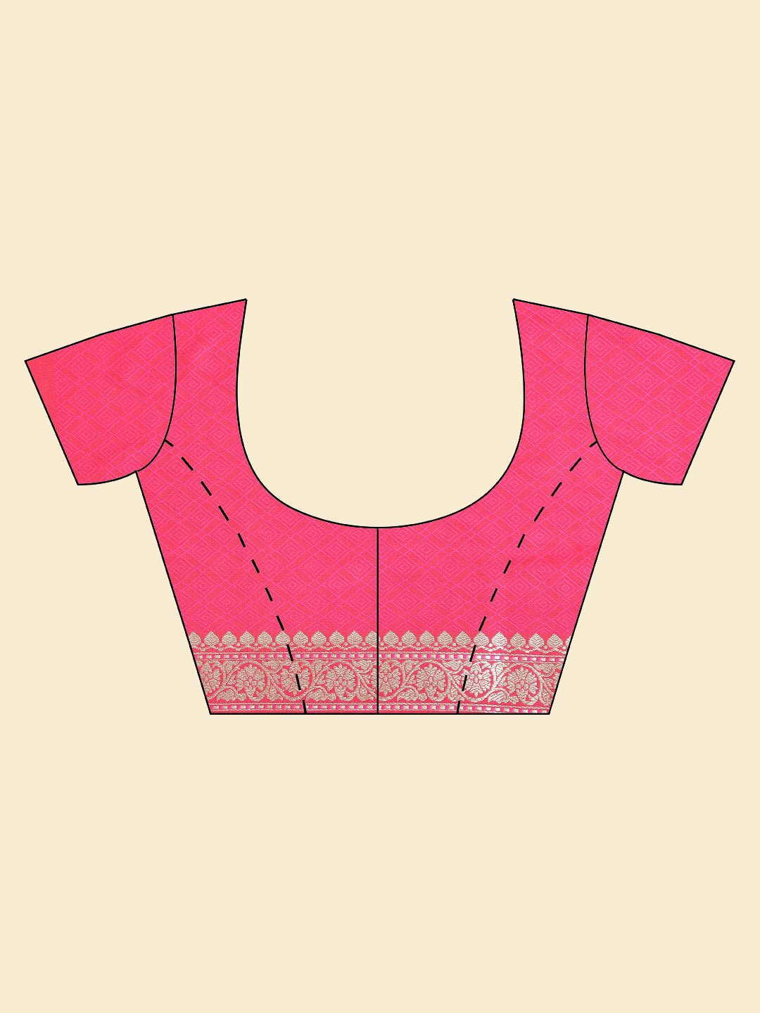 Zari Border Woven Banarsi Saree