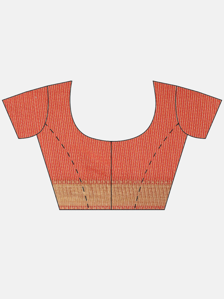 Jacquard Zari Border Art Handloom Woven Saree