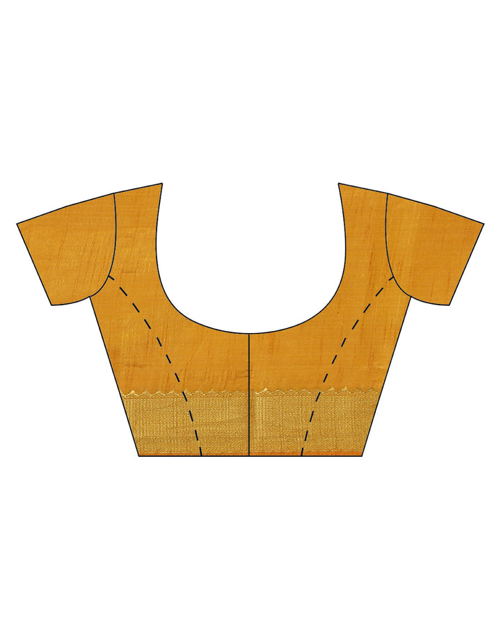 Plain Zari Border Art Handloom Woven Saree