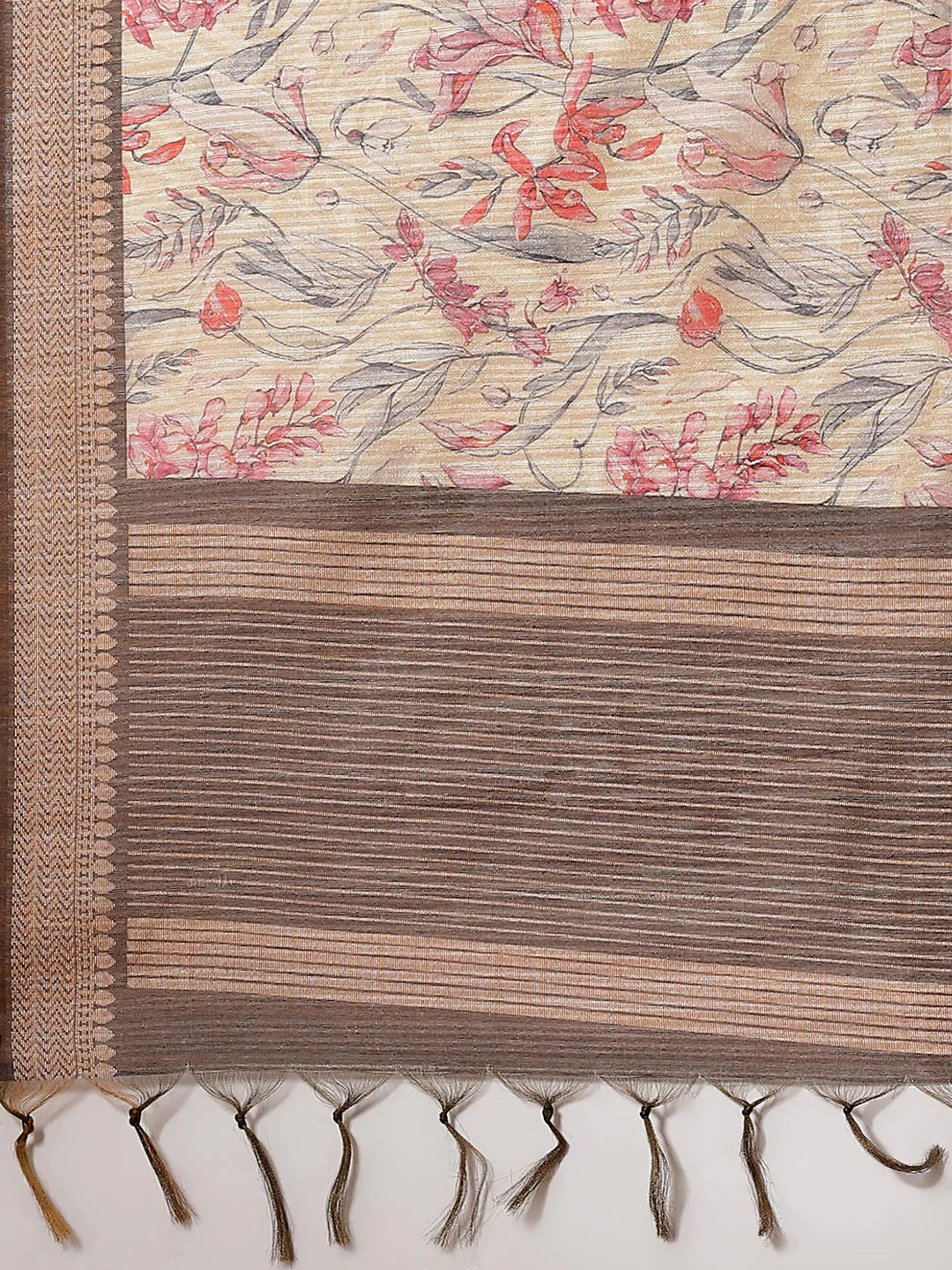 Neck Embroidered &amp; Printed Chanderi Unstitched Suit Piece With Dupatta
