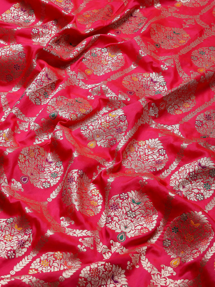 Zari Jaal Woven Art Silk Banarsi Saree