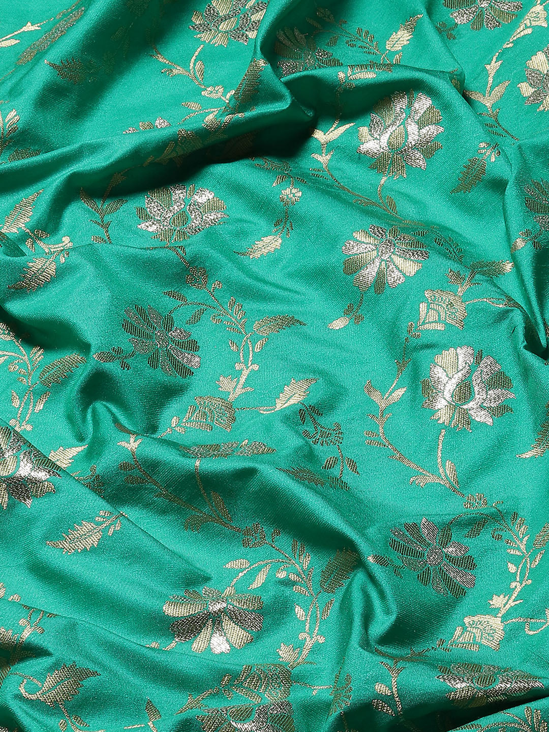 Floral Zari Border Handloom Woven Saree