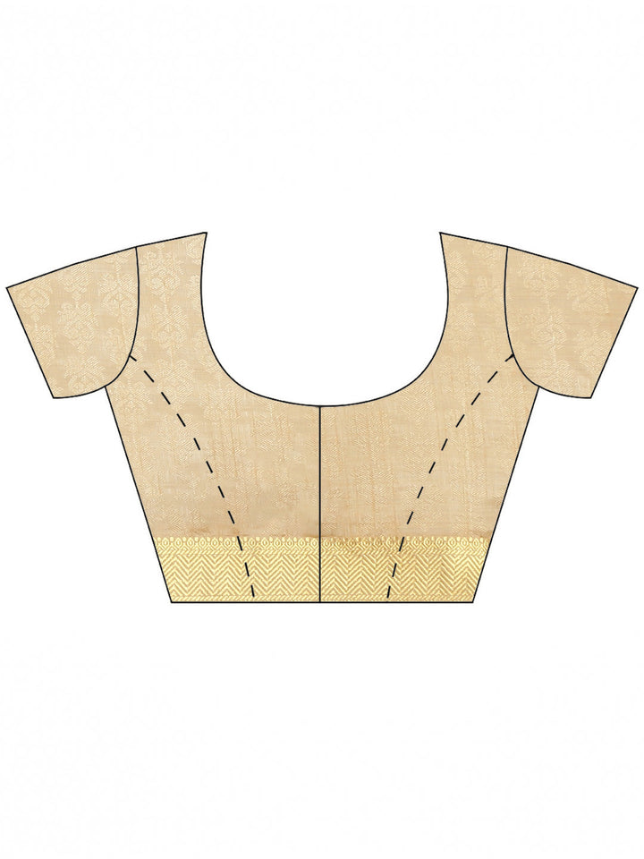 Plain Zari Border Art Handloom Woven Saree