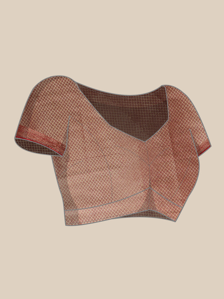 Zari Jaal Cotton Woven Saree