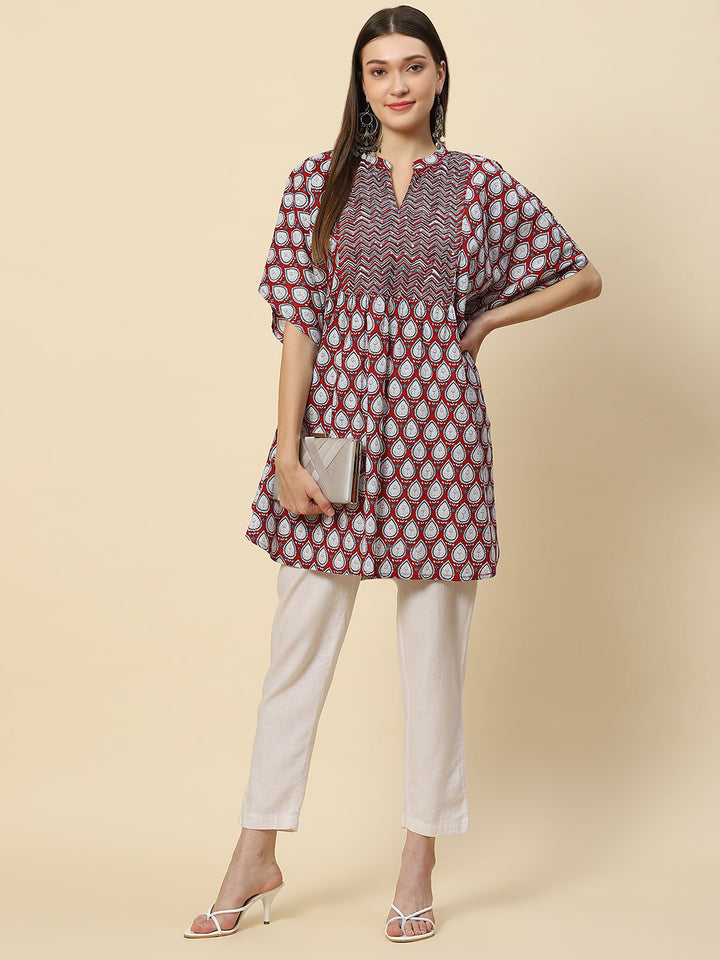 Printed Cotton Kaftan Kurta