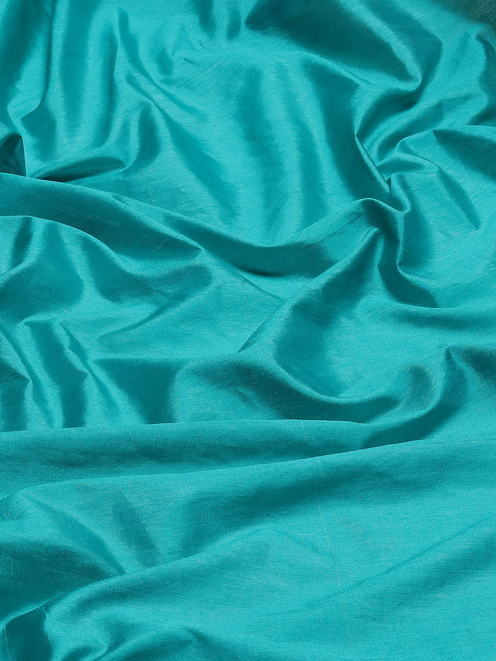 Plain Zari Border Handloom Woven Saree