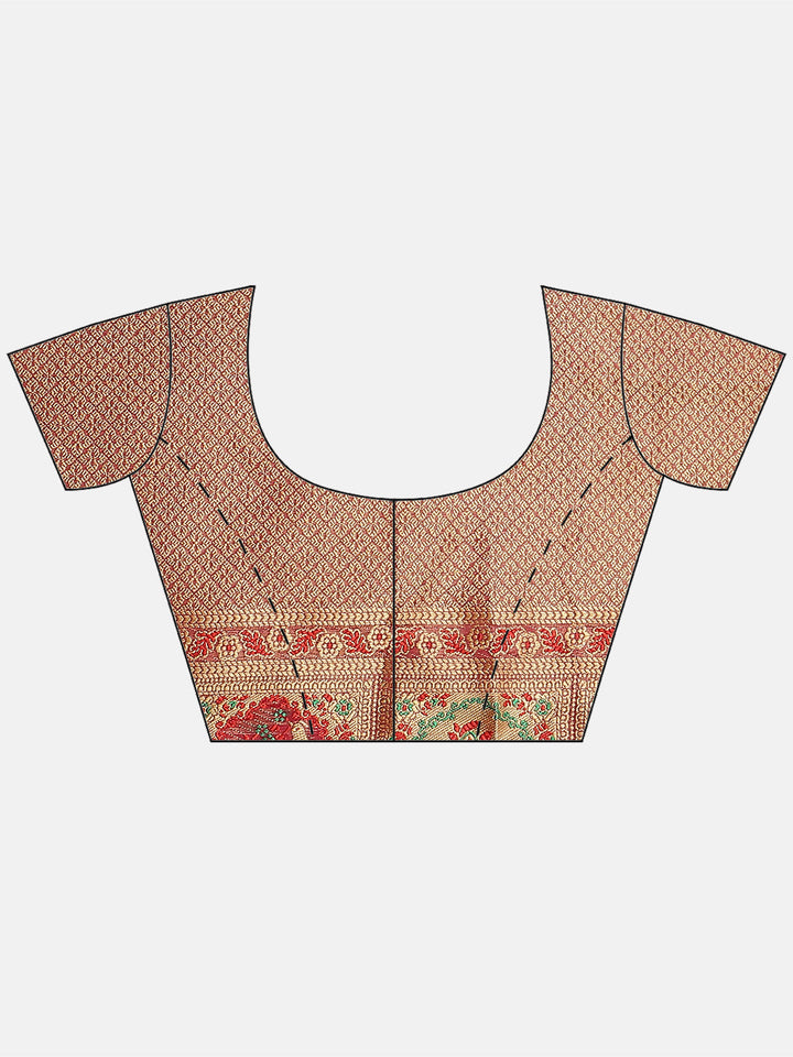 Zari Border Booti Cotton Woven Saree
