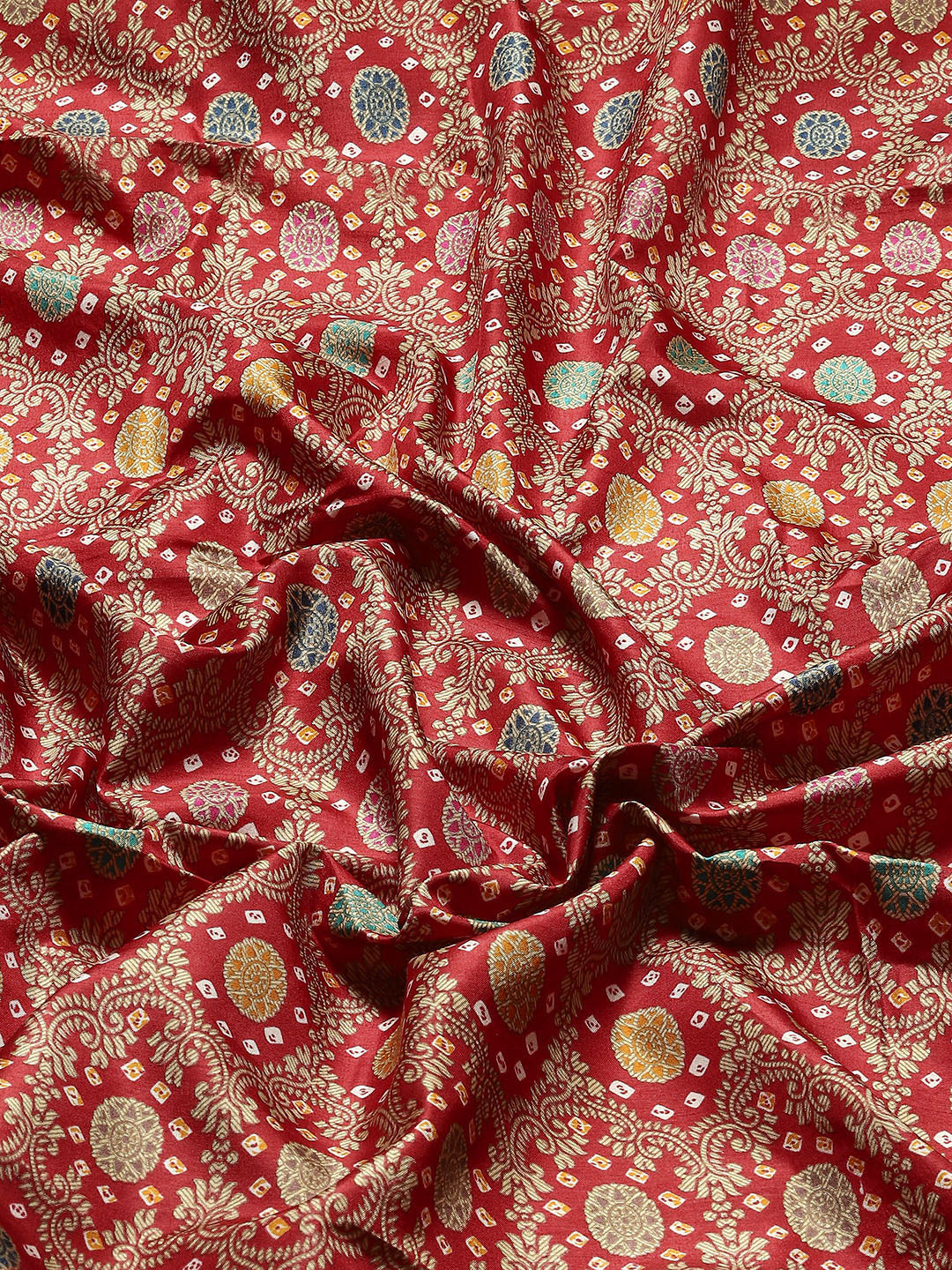 Zari Border Printed Handloom Saree