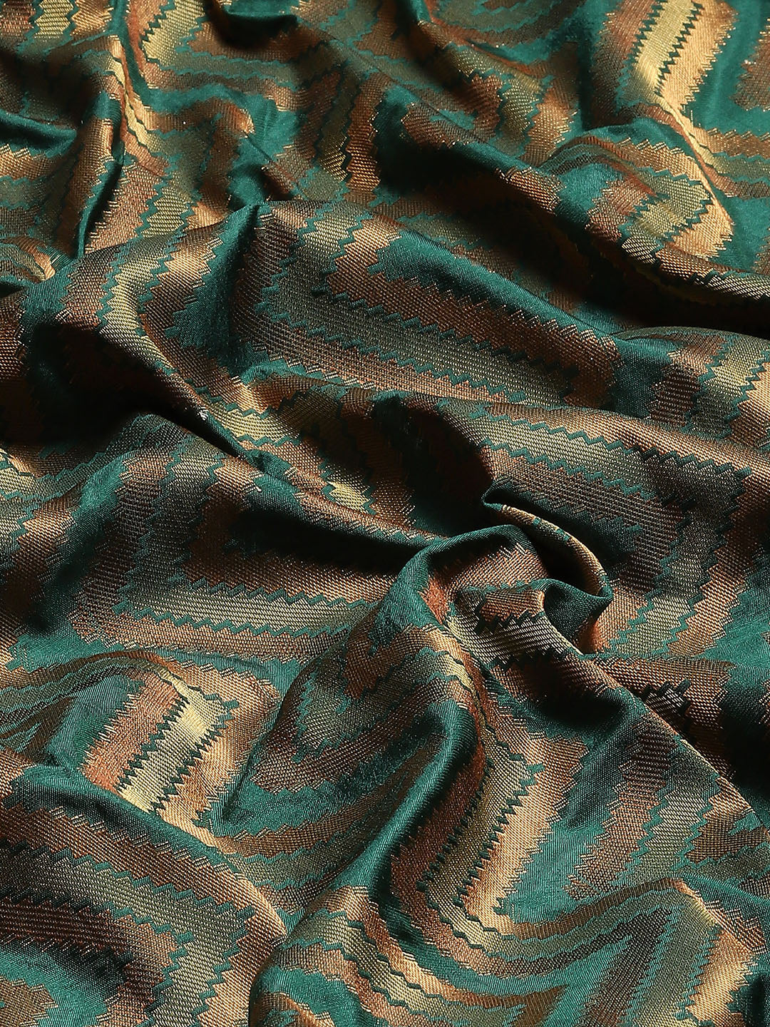 Leheriya Pattern Woven Handloom Saree