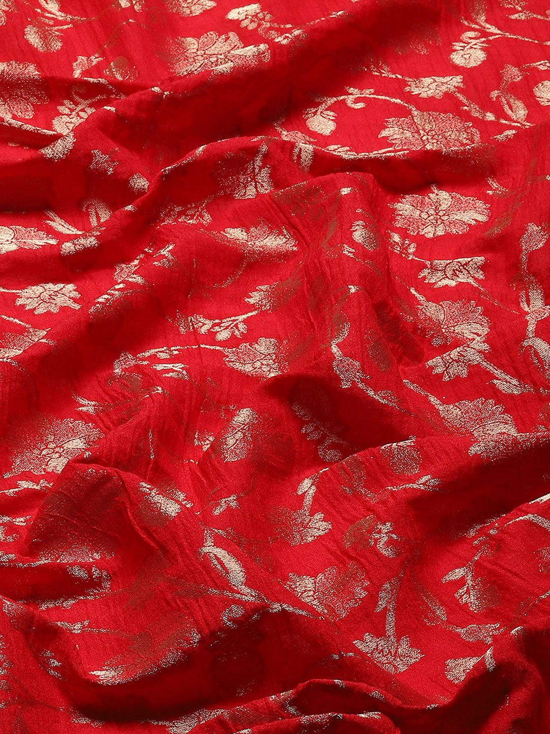 Zari Jaal Tussar Silk Plain Saree