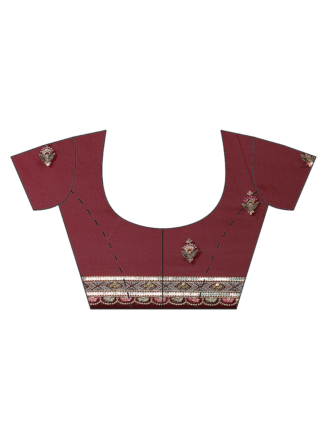 Resham Booti Embroidered Georgette Saree