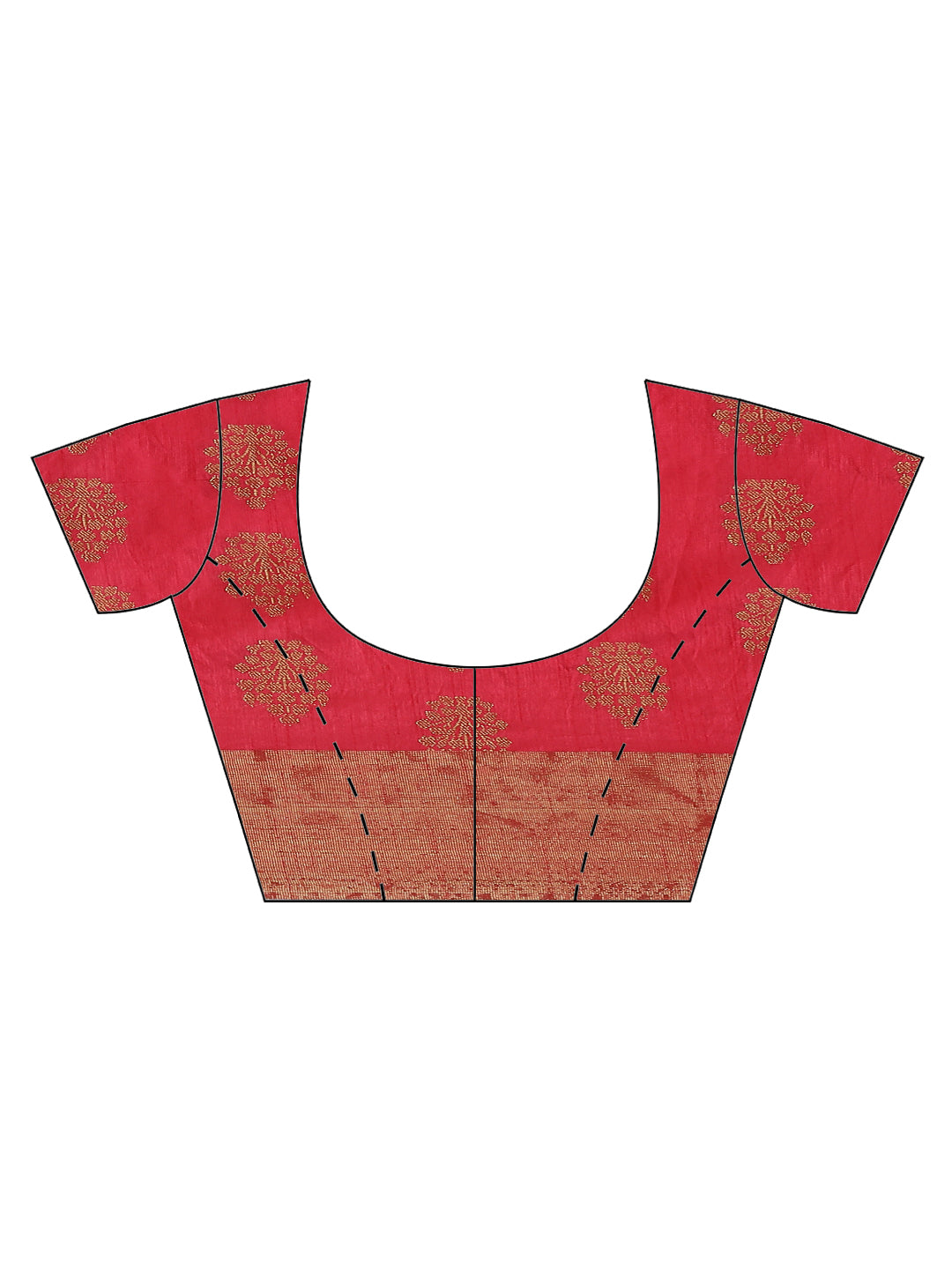 Zari Border Booti Art Handloom Woven Saree