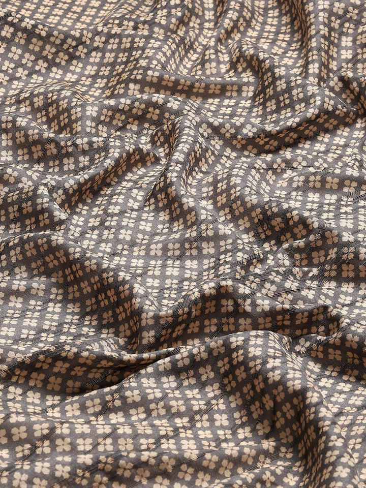 Printed Tussar Saree