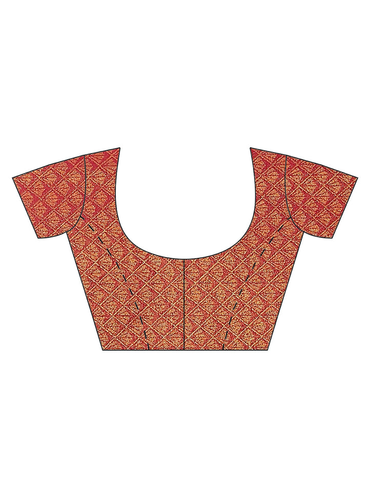 Brocade Zari Jaal Handloom Woven Saree