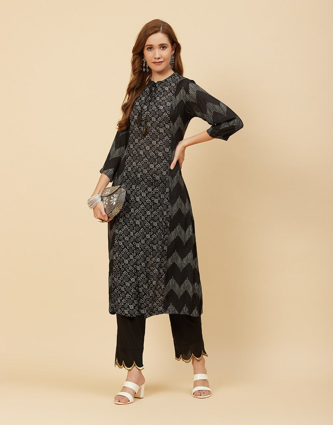 Printed Cotton Kurti With Pant