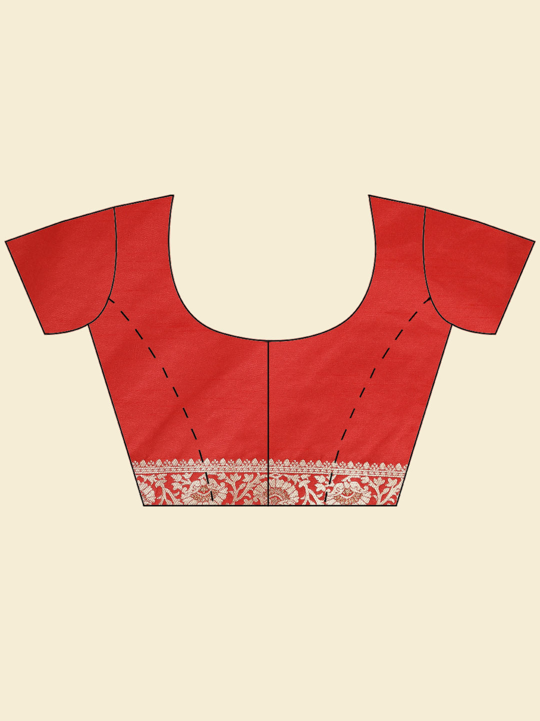 Zari Border Booti Woven Handloom Saree