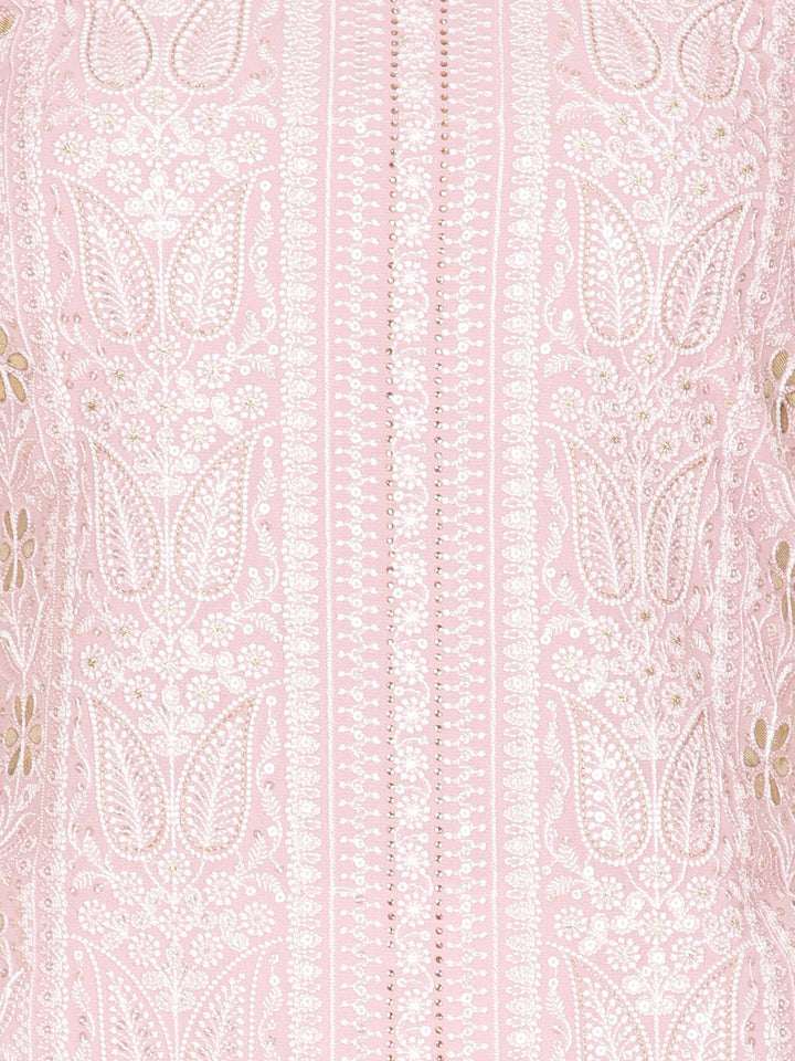 All Over Embroidery Georgette Unstitched Suit Piece With Dupatta