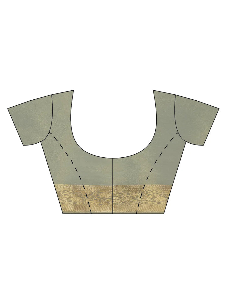 Zari Booti Organza Woven Saree