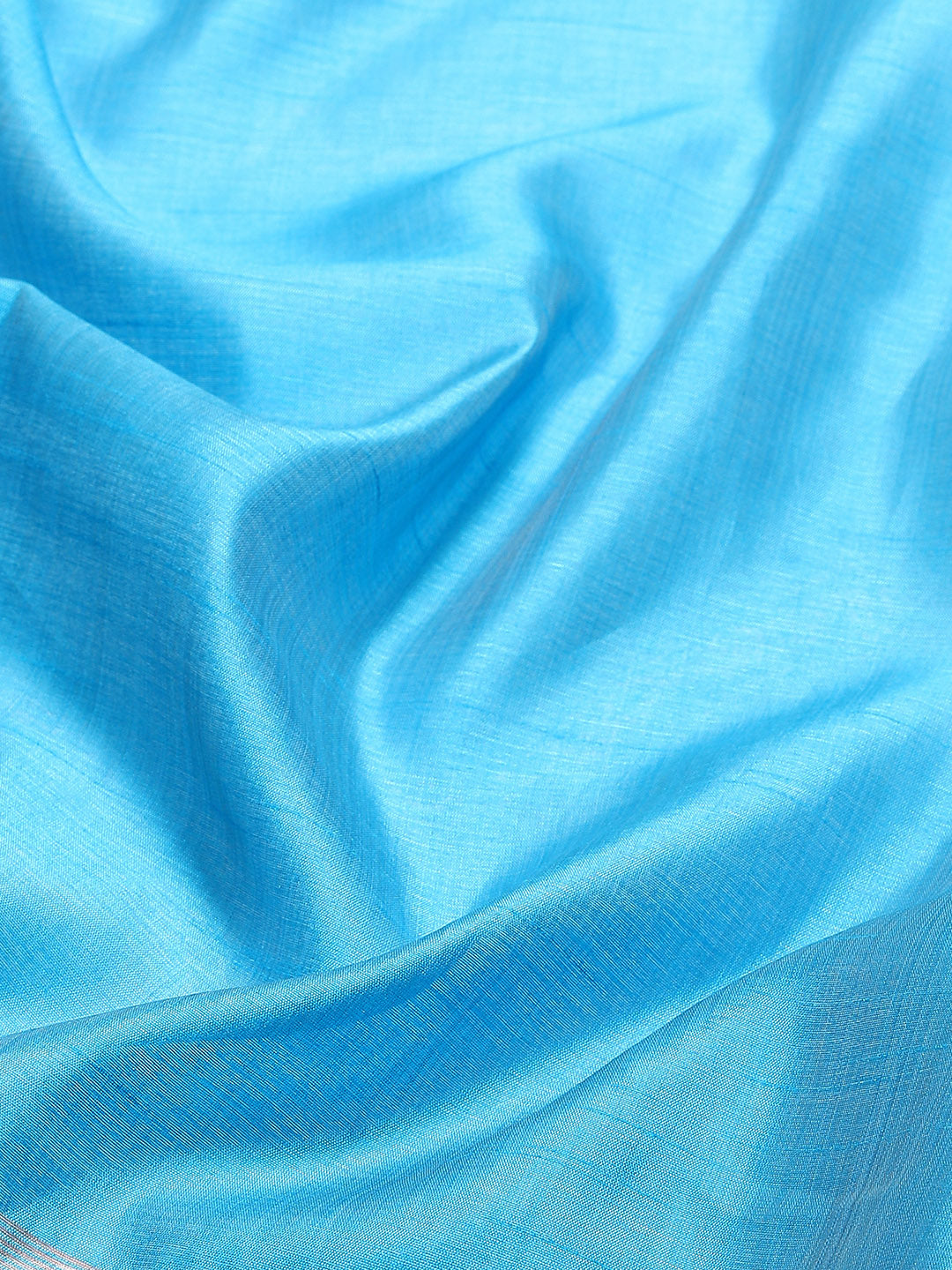 Plain Zari Border Handloom Woven Saree