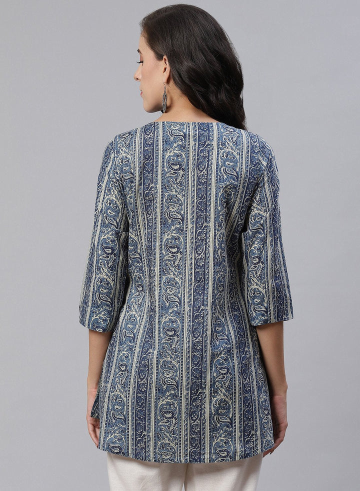 Printed Cotton Short Kurti