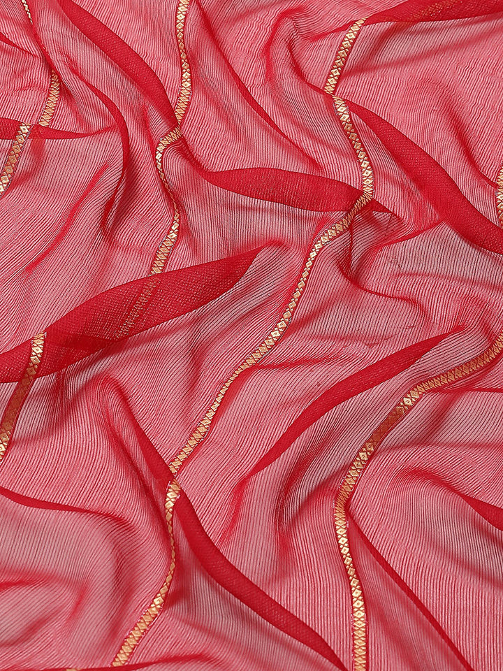 Stone Work Chiffon Plain Saree