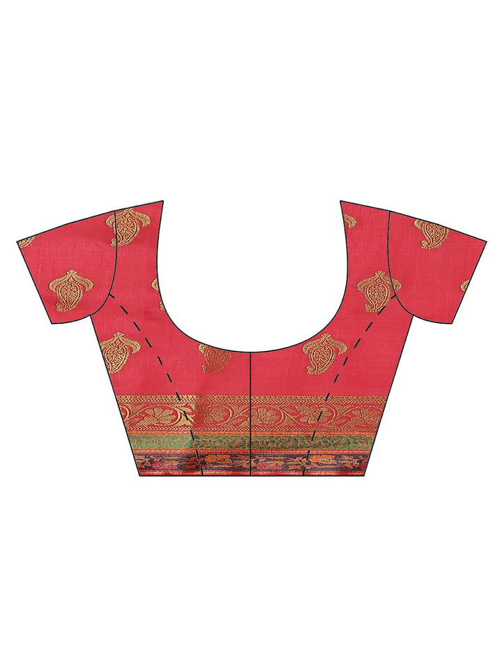 Zari Jaal Handloom Woven Saree