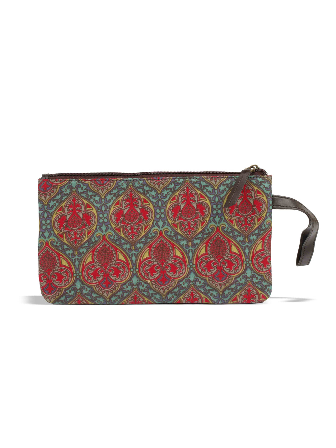 Multicolor Printed Cotton Handbag With Pouch