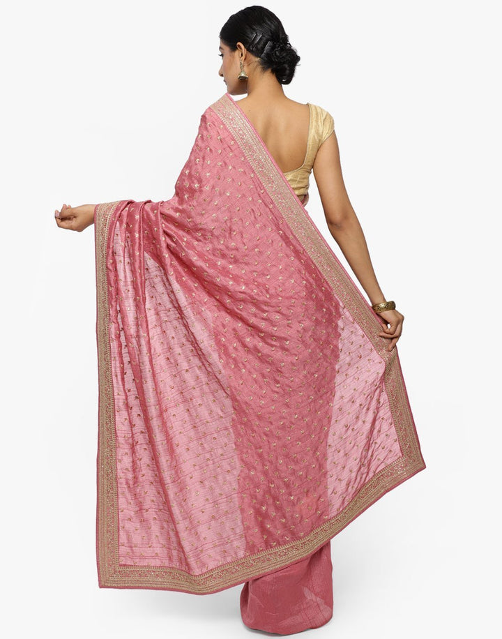 Dupi Silk Saree With Swaroski