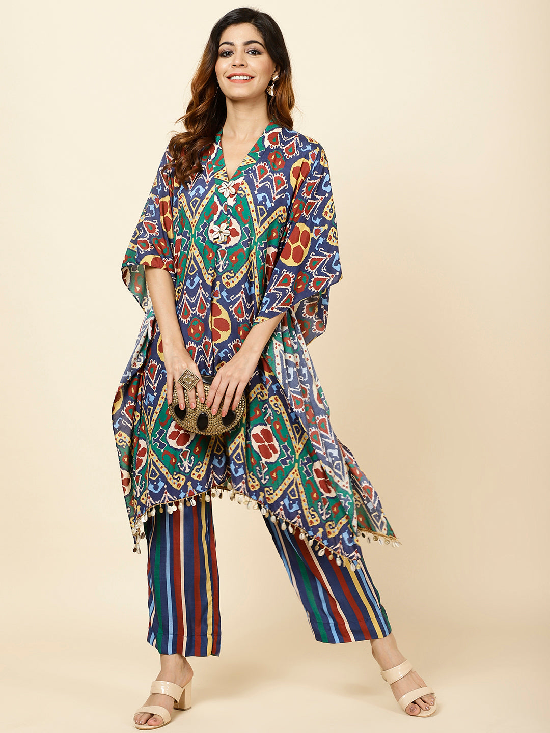 Printed Muslin Kurta With Pants
