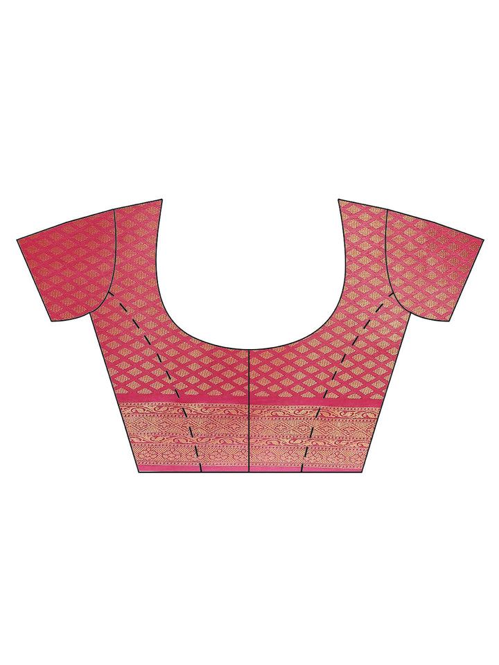 Zari Jaal Handloom Woven Saree