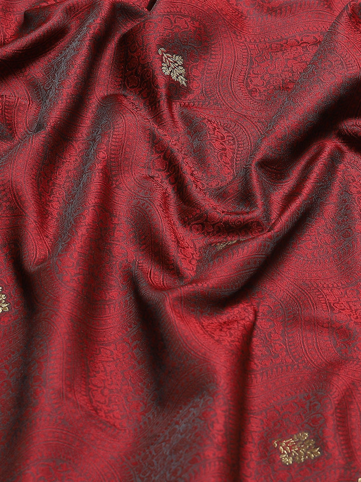 Zari Booti Embroidered Banarasi Saree