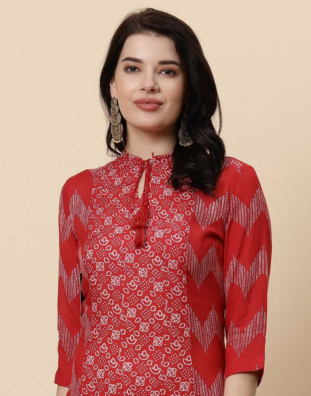 Printed Cotton Kurti With Pant