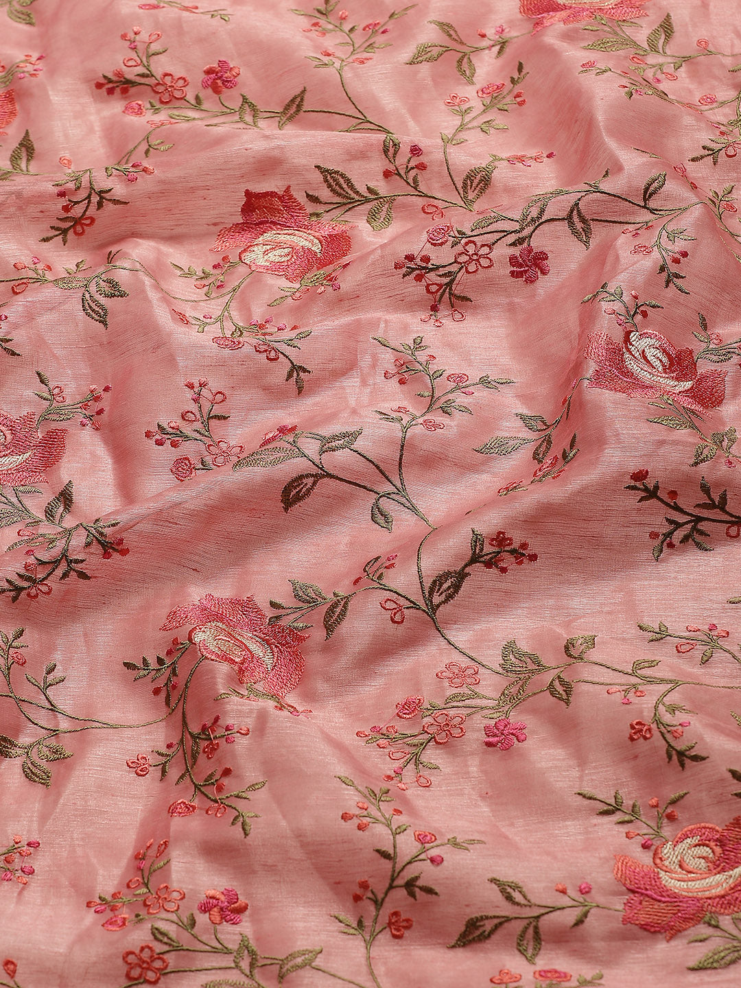 Resham Jaal Embroidered Cotton Saree