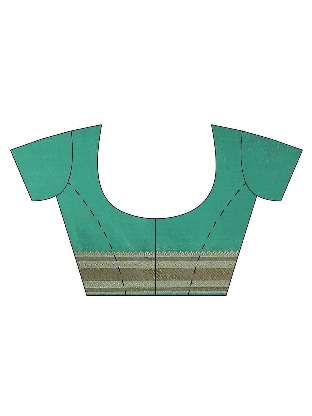 Plain Zari Border Handloom Woven Saree