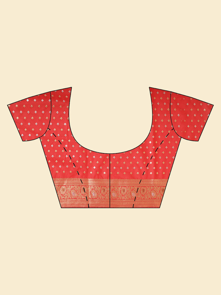 Zari Jaal Woven Banarsi Saree